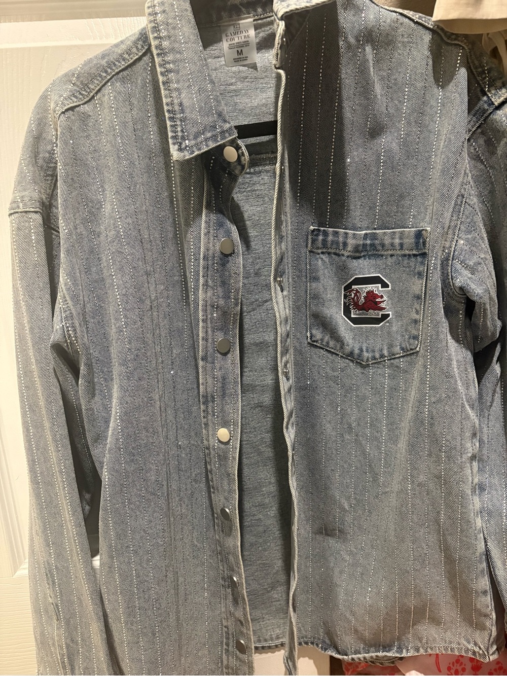 UofSC gamecocks rhinestone denim jacket